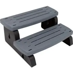 Waterway Plastics Spa Step Assembly - Coastal Gray | 535-2209-CSG Hot Picks
