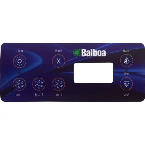 New Release Balboa Overlay, Spaside Control, VL701S, 7-Button, Light-Mode-Warm, Jet1-Jet2-Jet3-Cool | 11984
