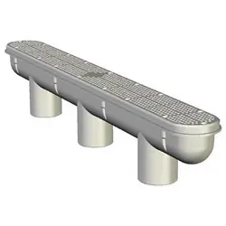 Authentic Custom Molded Products 32In Channel Drain & Sump White | 25506-320-000