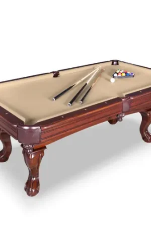 Clearance Augusta 8-ft Pool Table - Walnut Finish with Camel Felt | BG2670