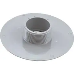 Clearance AquaStar Pool Products Wall Fitting, 6" dia, 2-3/8"hs, 2"mpt-1-1/2"s, Lt Gray | 620T15S103