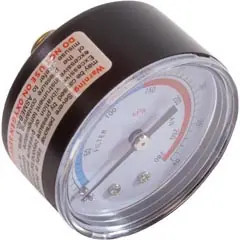 Bargain Pressure Gauge, Aquapro Al75, W/ O-Ring, 28Psi, Plastic | 10076-ACC