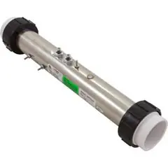 Special Offer HydroQuip Heater, FloThru, Gecko S-Class Rpl, 15"x2-1/4", 230v, 5.5kW, Gen2 | 26-0800-7S-K