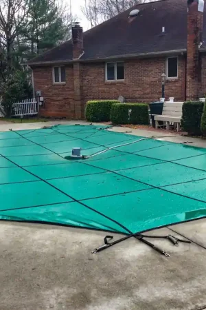 Premium 16’6″ x 32’6″ Grecian Deluxe Heavy Weight Safety Pool Cover