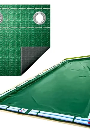 Last Chance Swimline CO123055R Supreme Guard In Ground Solid Winter Cover Kit, 25 Ft. x 50 Ft., Green, Rectangle, with 5 Ft. Overlap