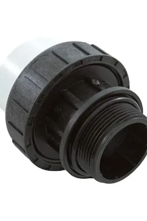 Praher 150-906 Adapter Union, 1-1/2 In. MIP x 1-1/2 In. Socket, High-Temp Professional Grade