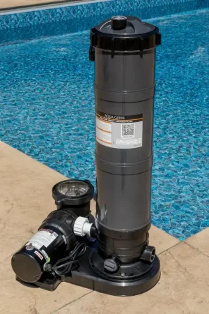 Aqua Genie 100sqft Cartridge Filter w/ 1hp Pump Combo Fresh Stock