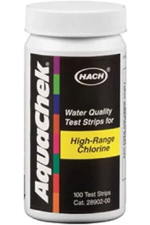 Hach 652013 AquaChek High Range Chlorine Test Strip 100 Count Bottle Don't Miss Out