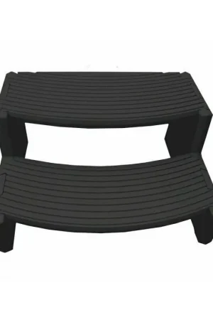 While Supplies Last Life Essentials MSS070 19.7″ x 16″ Black Spa Step