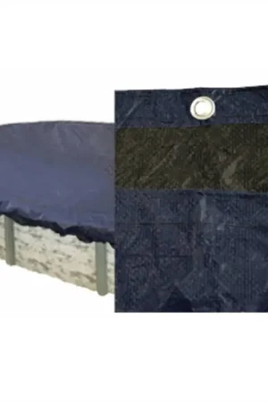 Premium PoolTux 771318AU Unbound Above Ground 10′ x 15′ Oval Winter Cover