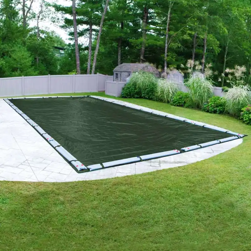 Hot Deal Swimline CO124055R Supreme Guard In Ground Solid Winter Cover, 35 Ft. x 50 Ft., Green, Rectangle, with 5 Ft. Overlap