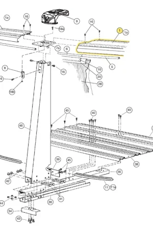 Best Price Century Above Ground Pool Replacement 9″ Top Rail 12′