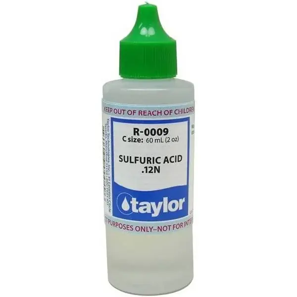 Taylor Technologies R-0009-C Sulfuric Acid .12N 2oz Bottle Special Discount