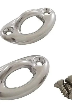 Permacast PI-70 Set Of Chrome Plated Brass Coping Mount Oval Rope Eyes Sale