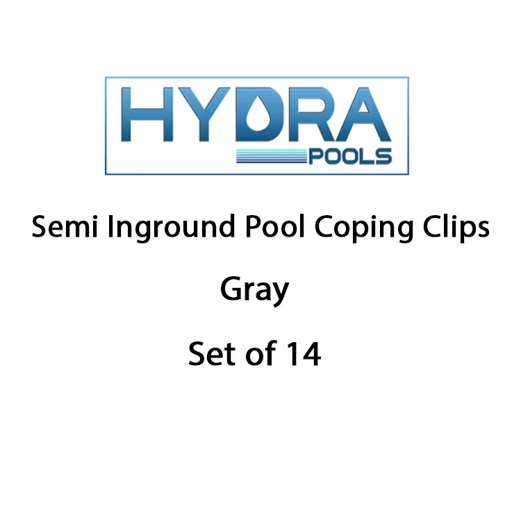 Semi Inground Pool Coping Clips – Gray, Set of 14 Top Rated