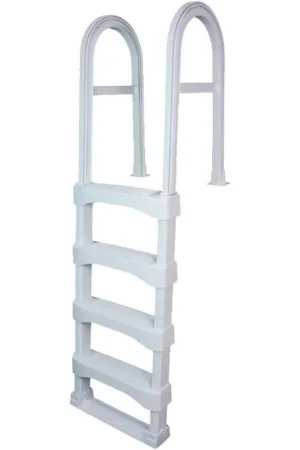 Reduced Price Vinyl Works Canada SLD-W White Snap-Lock In-Pool Deck Ladder