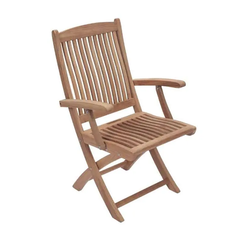 Deal Royal Teak Collection Sailor Folding Arm Chair