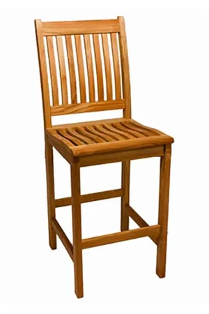 Royal Teak Collection High Back Bar Chair Hassle-Free Returns