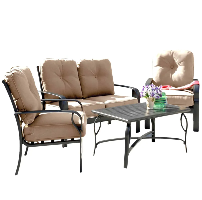 Sereno Bay 4-Piece Cushioned Patio Set Low Price
