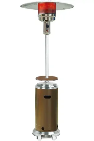 Buy Today Hanover 7′ Tall 41,000 BTU Bronze Stainless Steel Umbrella Propane Patio Heater