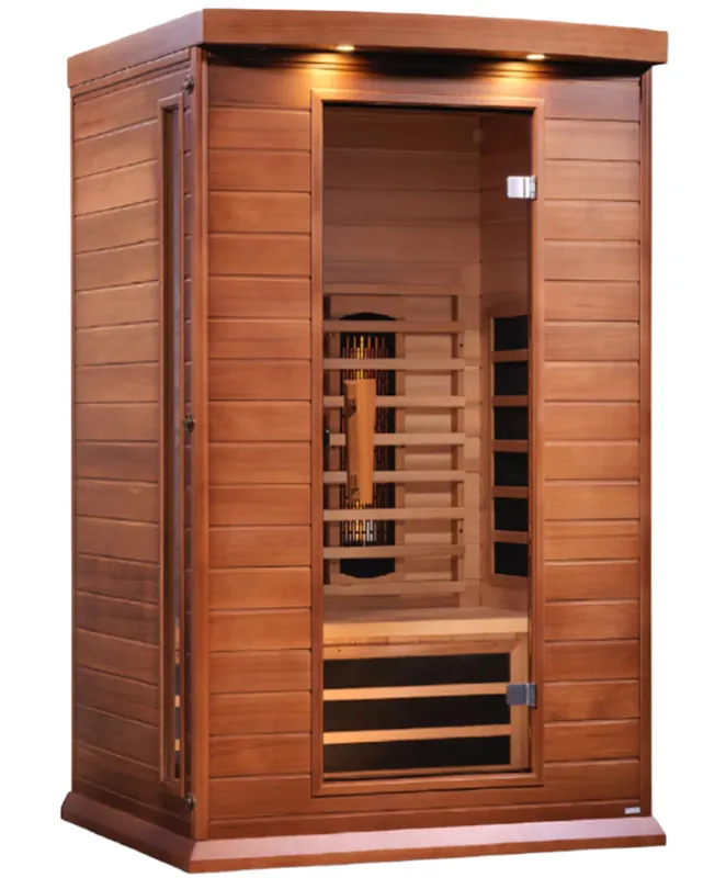 Maxxus 2-Person Near Zero EMF FAR Infrared Sauna, Red Cedar Clearance