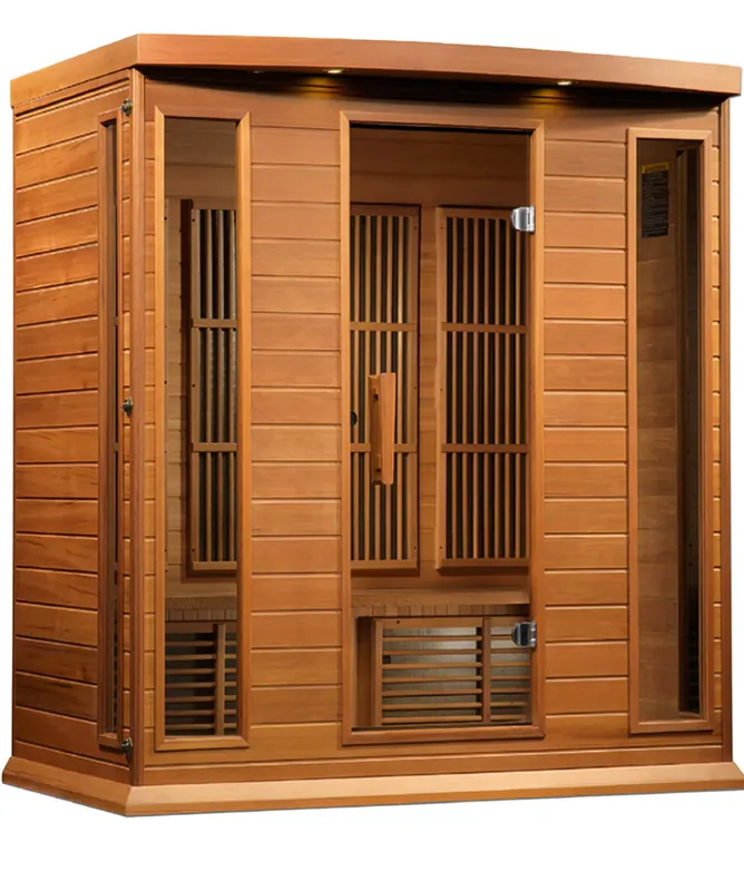 Maxxus 4-Person Low EMF FAR Infrared Sauna, Red Cedar Mega Sale