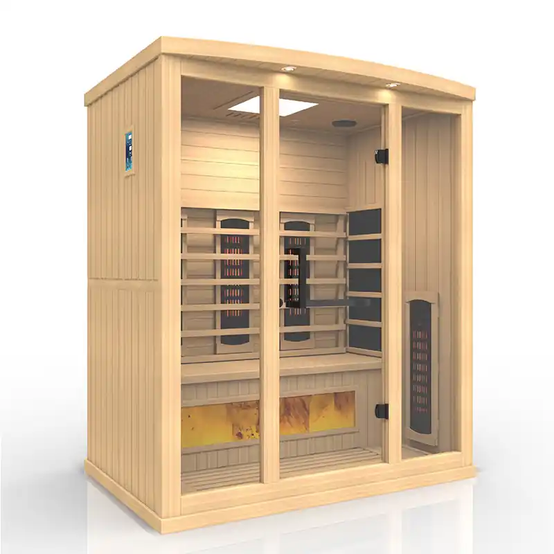 Golden Designs Reserve Edition 3-Person Full Spectrum PureTech Near Zero EMF FAR Infrared Sauna Clearance