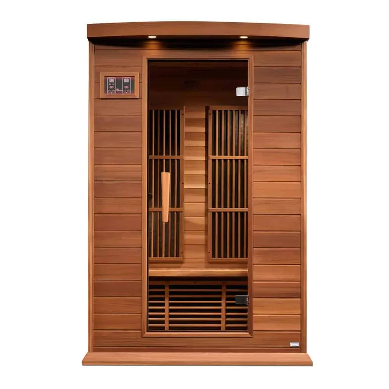 High Quality Maxxus 2 Person Near Zero EMF FAR Infrared Red Cedar Sauna