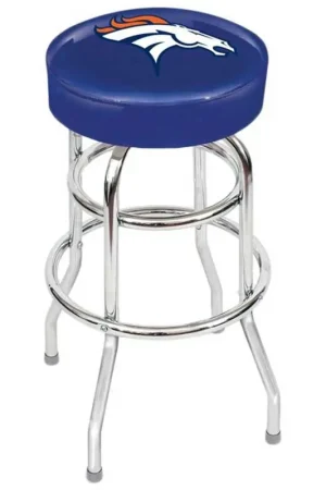 Time-Limited Imperial Denver Broncos Chrome Bar Stool
