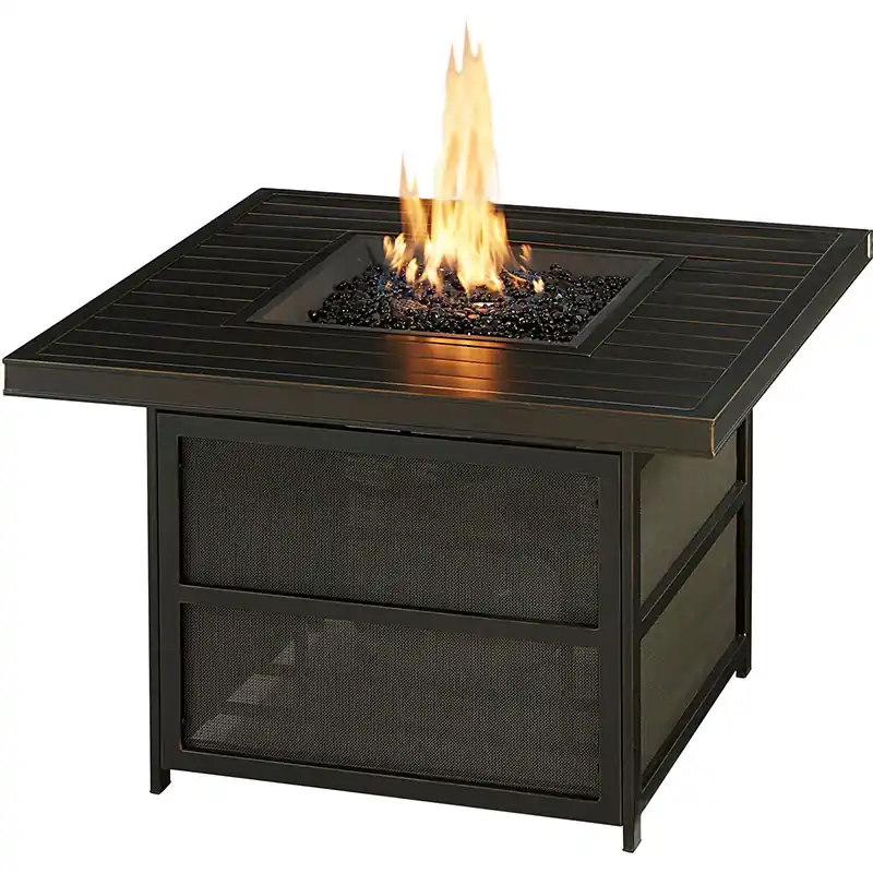Affordable Traditions 38″ Square Slat Top Fire Pit