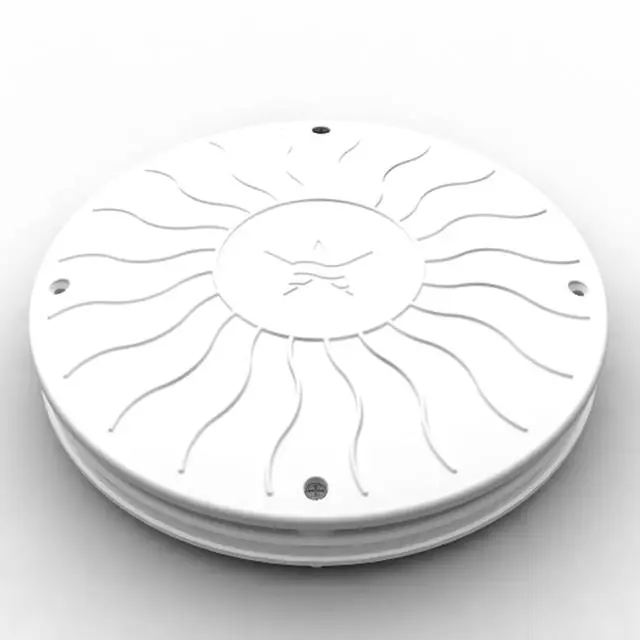 Best Seller AquaStar 10LT101 10″ White Round Debris Catcher Cover and Frame