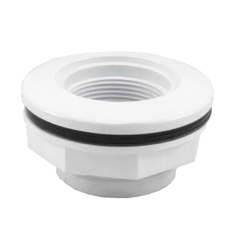 Crafted Zodiac 25550-004-000 Pool In/Out Fitting, 1.5 In. FIP, Vinyl, Black