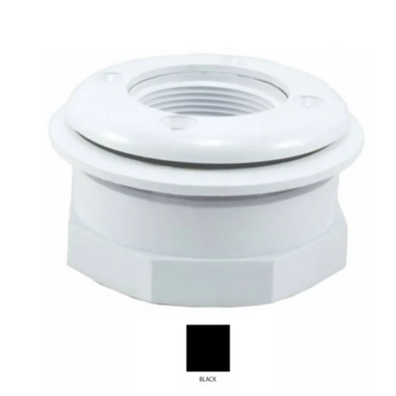Zodiac 25522-004-000 Pool In/Out Fitting, 1.5 In. x 1.5 In., Vinyl, Black New Arrival