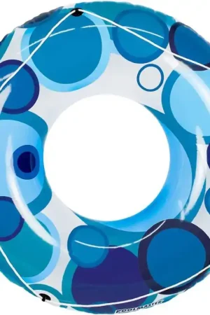 Poolmaster 87126 48IN Teal Blue Circles Tube Float Price Cut