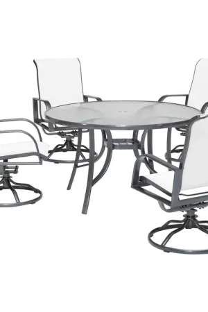 Phoenix 5 Piece Outdoor Dining Set With Chairs Last Chance