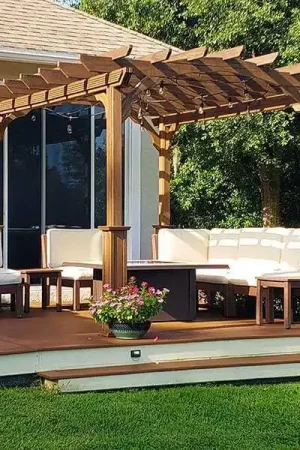 10 X 12 Wooden DIY Pergola Kit by Amish Country Gazebos Special Discount