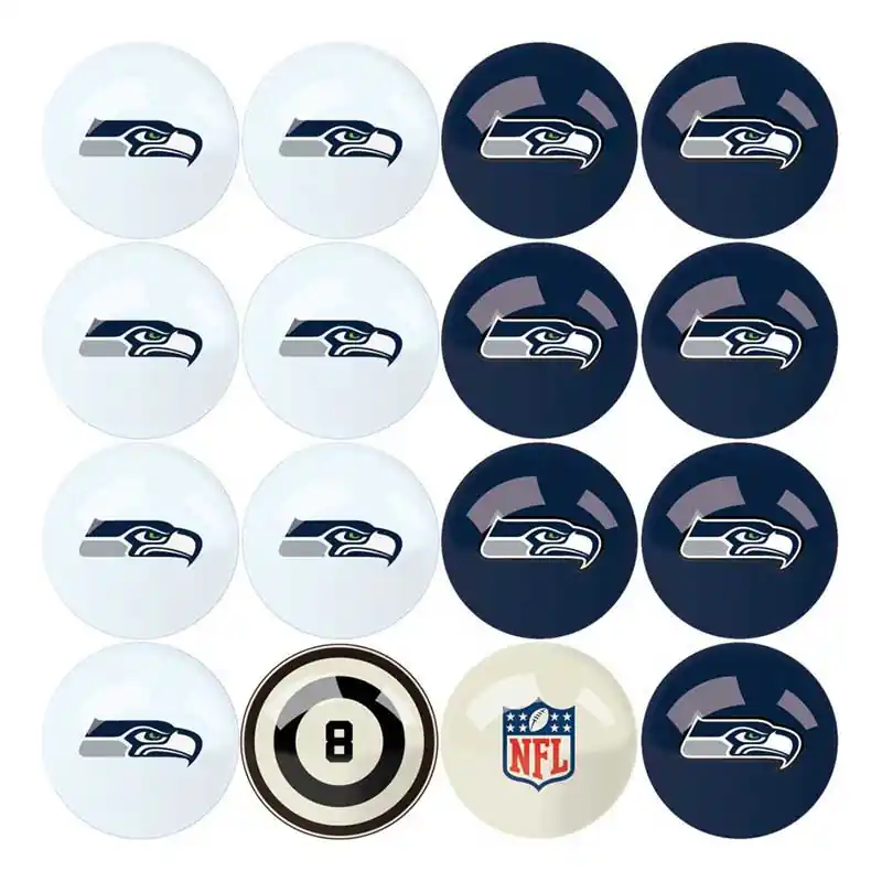 While Supplies Last Imperial Seattle Seahawks Billard Balls Set
