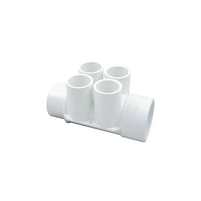 Waterway 672-4190B Four 3/4IN Slip Ports Manifold With 1 1/2IN Spigot X 1 1/2IN Slip Seasonal Sale