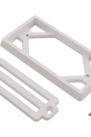 Trusted Brand Gutter Drain, Pentair 2" x 4" 3-Bar Frame & Grate, White