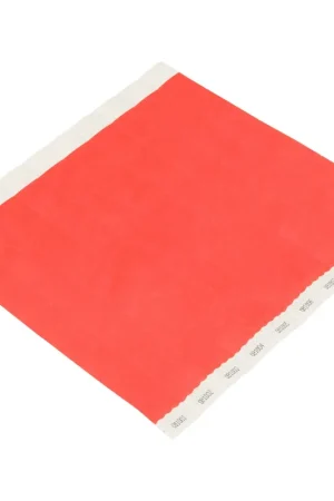 Low Price Wristbands, 1", RED, 1000 Each