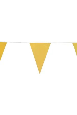 Bargain Backstroke Flag, 12" X 18" Pennants, Yellow