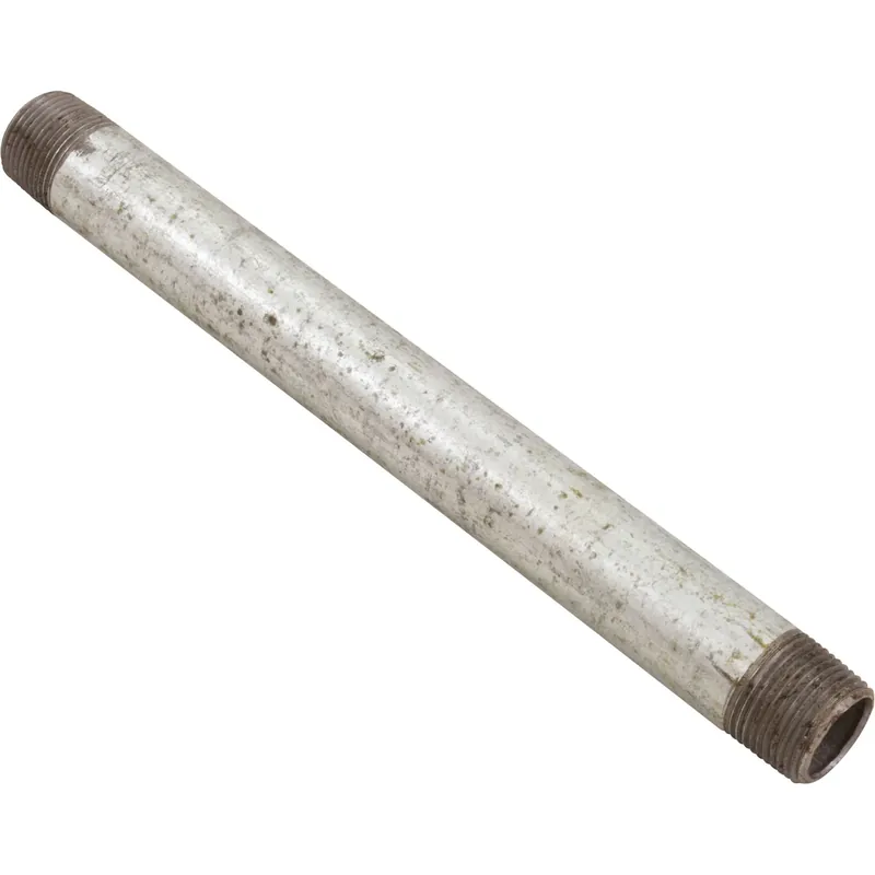 Last Chance Nipple, Galvanized, 10" x 3/4" Male Pipe Thread