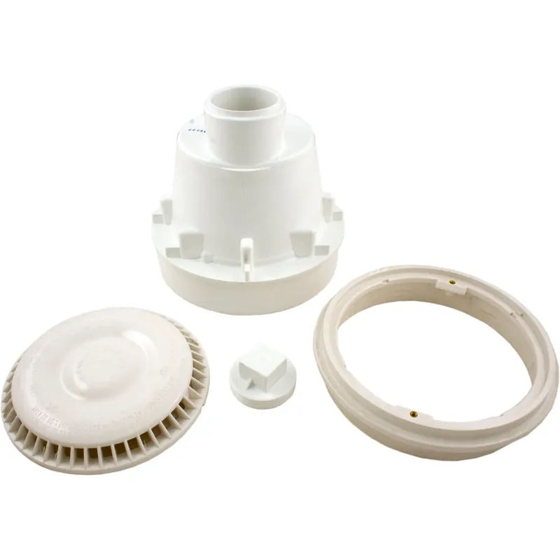 Main Drain, WW Anti Vortex, 8" Rnd,Gun, 2"s, Bottom, White Hot Picks