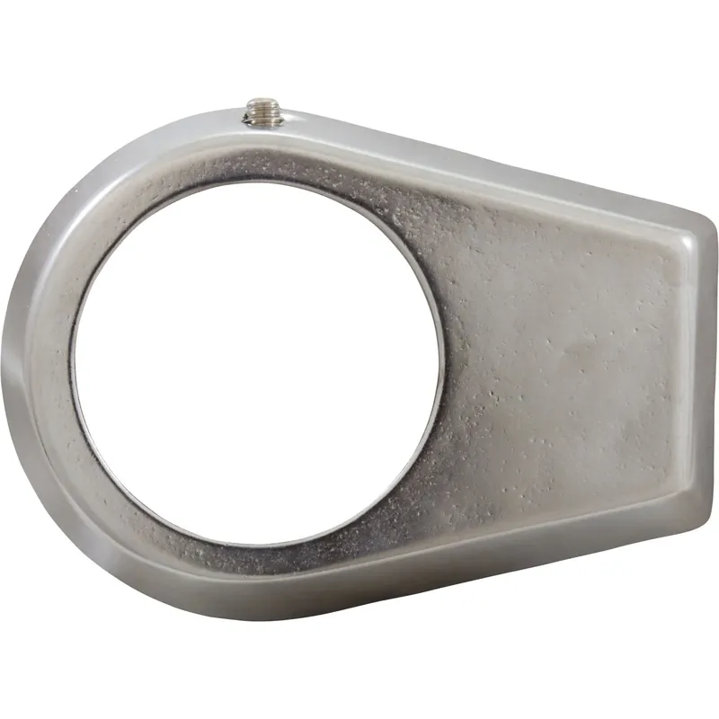 Escutcheon, Perma Cast, Oblong, 1.9", Chrome Plate Brass Professional Grade