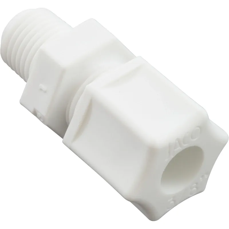 Budget Compression Fitting, Generic, 1/4"mpt x 3/8" Tube, Plastic