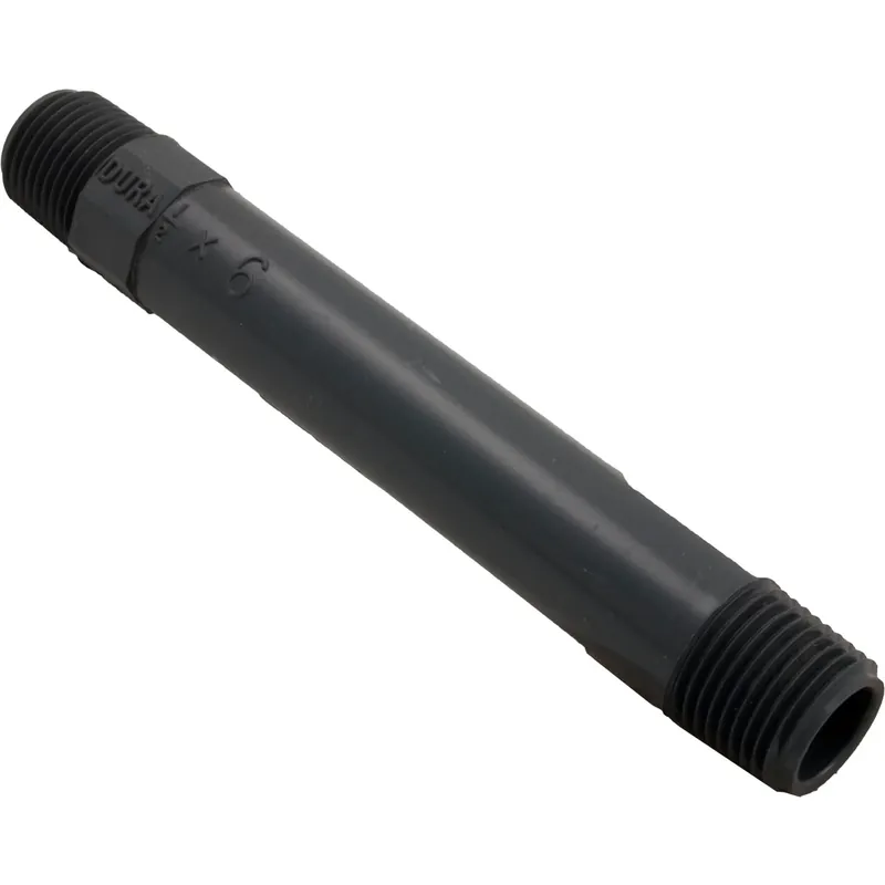 Bargain Nipple, 1/2" Male Pipe Thread x 6", SCH80