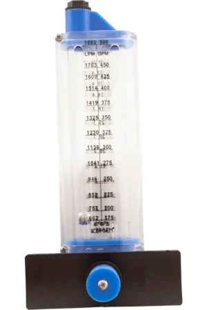 Professional Grade Flowmeter, Rola-Chem Side Mount, 4" PVC, 125-500 GPM