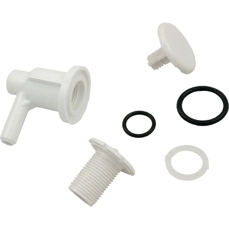 Hot Deal Air Injector, WW, Low Profile, 3/8"sb, Elbow Style, White
