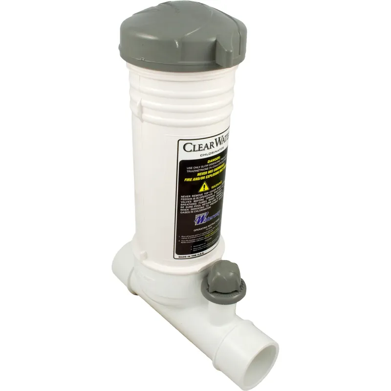 Tablet Feeder, Waterway, In-Line, 2" Slip, White Fresh Stock