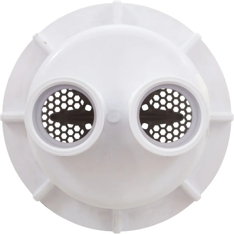 Main Drain,PentStarGuard,8",112gpm,2-2"Btm Port,ABS,Wht,qty2 Final Sale